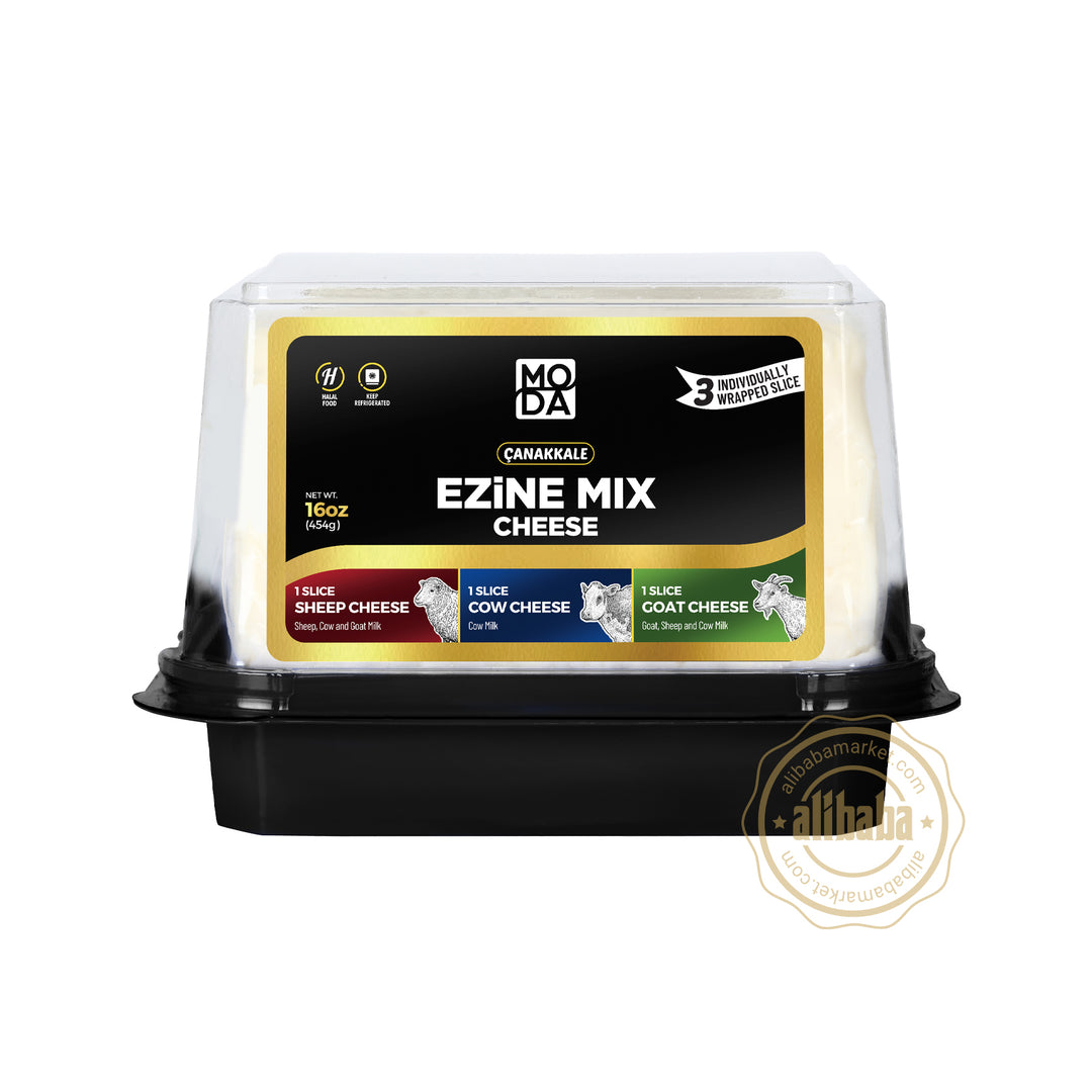 MODA SLICED EZINE MIX CHEESE BLACK LABEL 16OZ/454GR - Altin Grocery White Cheese Moda