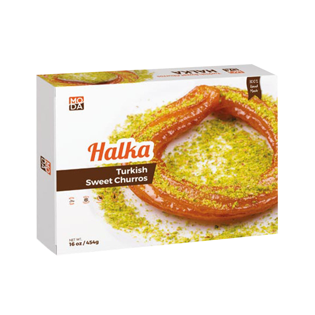 MODA TURKISH SWEET CHURROS (HALKA TATLISI) GIFT PACK 13OZ/370GR - Altin Grocery Baklava Moda