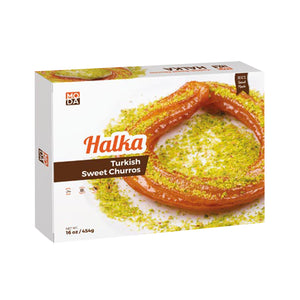 MODA TURKISH SWEET CHURROS (HALKA TATLISI) GIFT PACK 13OZ/370GR - Altin Grocery Baklava Moda