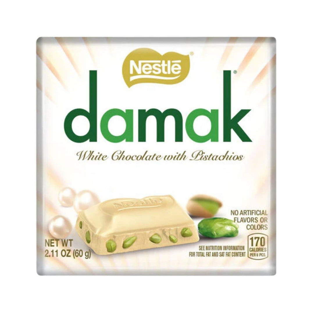 DAMAK WHITE CHOCOLATE WITH PISTACHIO 60GR