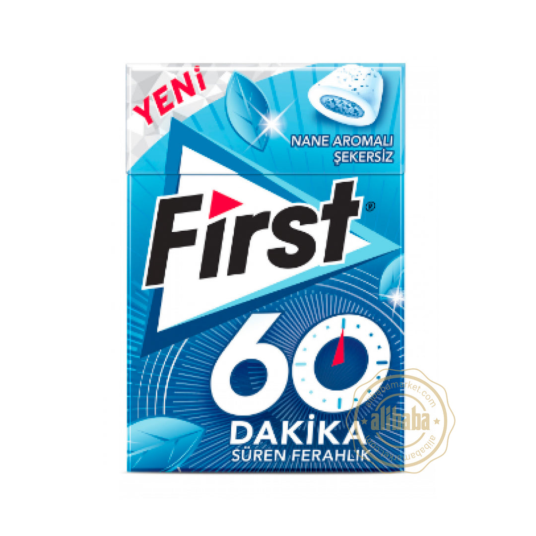 FIRST 60 MINUTES MINT GUM (12PCS) - Altin Grocery Gum Kent