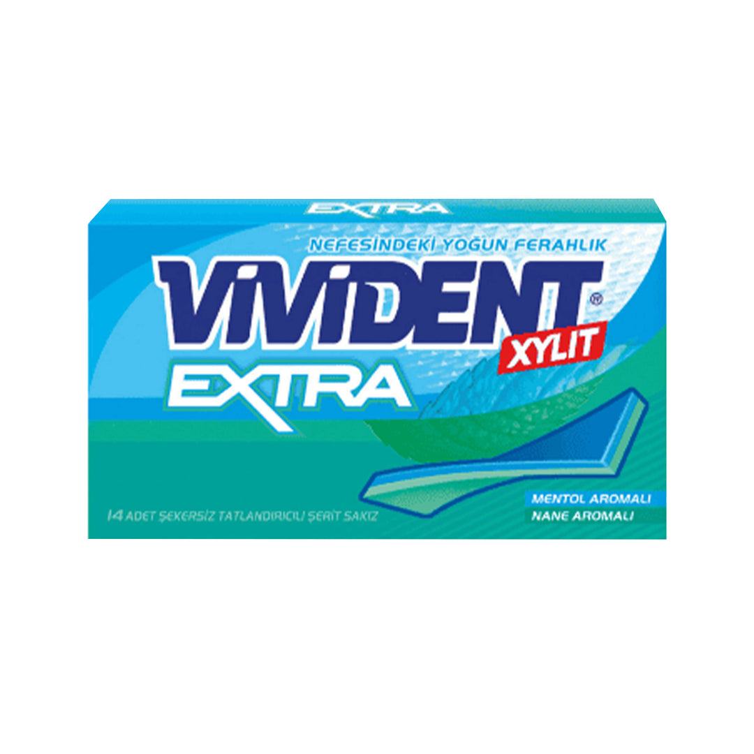 VIVIDENT XYLIT EXTRA GUM W MINT 33G - Altin Grocery Gum Vivident