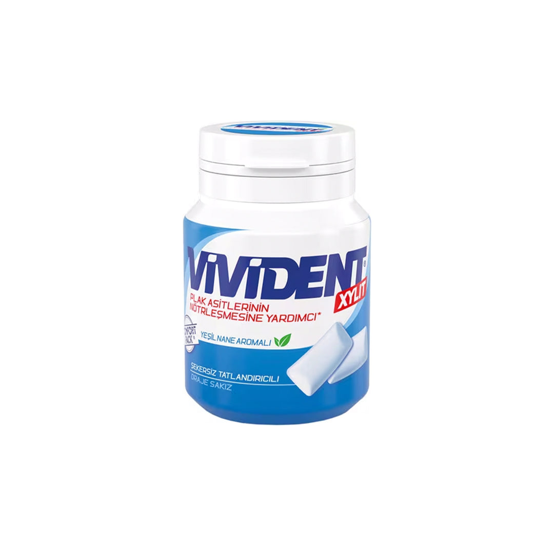 VIVIDENT XYLIT GUM W GREEN MINT 67G - Altin Grocery Gum Vivident