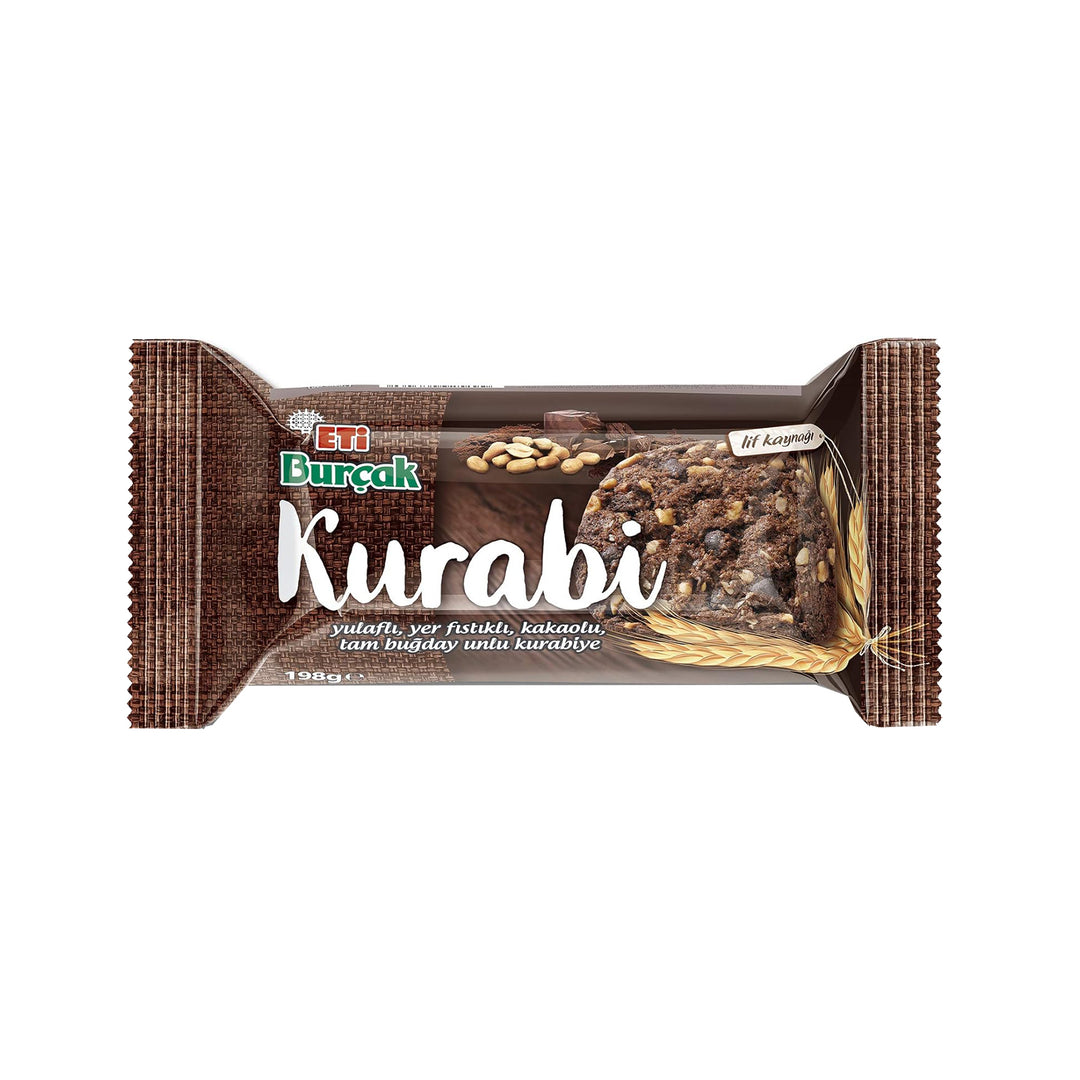 ETI BURCAK KURABI W PEANUT & COCOA 198GR - Altin Grocery Biscuits Eti