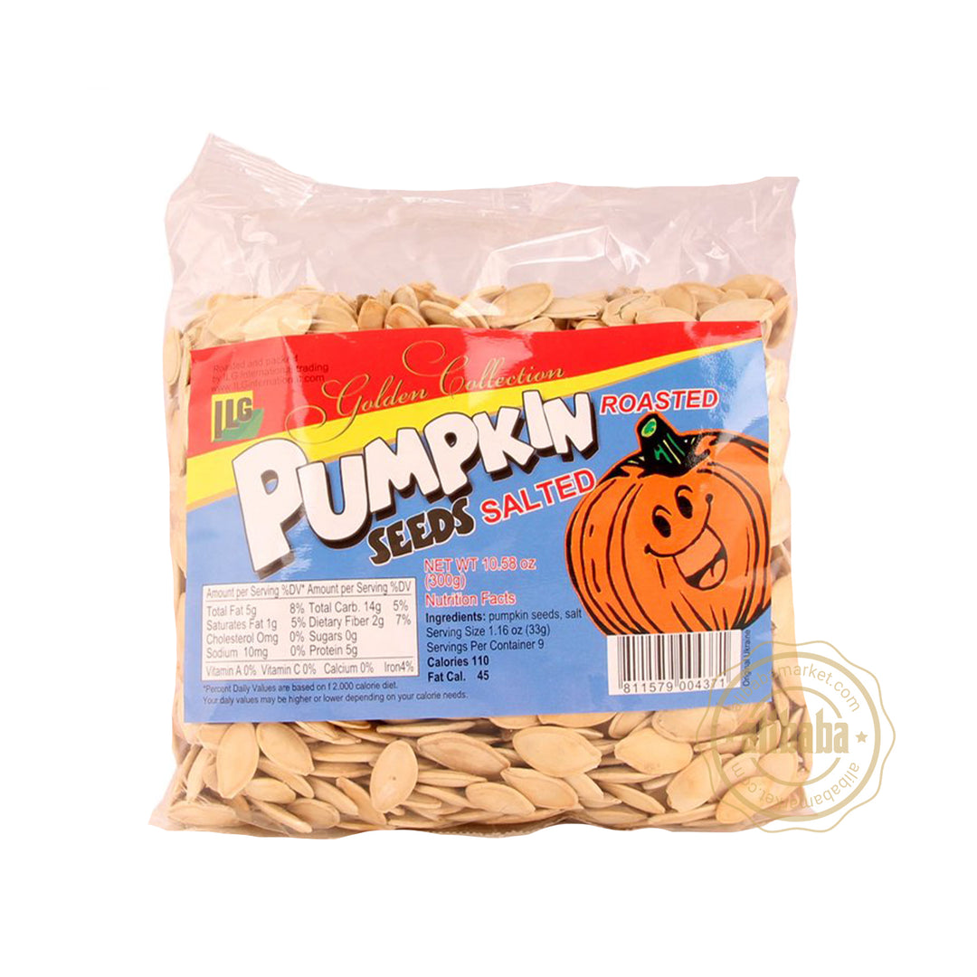 PUMPKIN SEEDS GOLDEN COLLECTION ROASTED SALTED 300GR