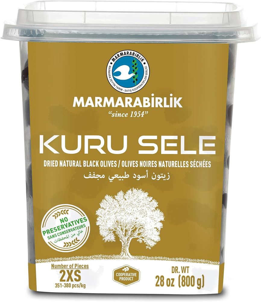 Mb Gemlik Black Olives Kuru Sele 2xs 800gr