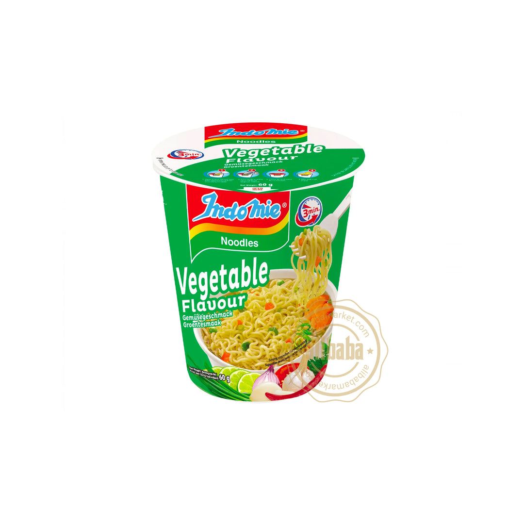 INDOMIE VEGETABLE FLAVOR NOODLE CUP 60GR - Altin Grocery Noodle Indomie