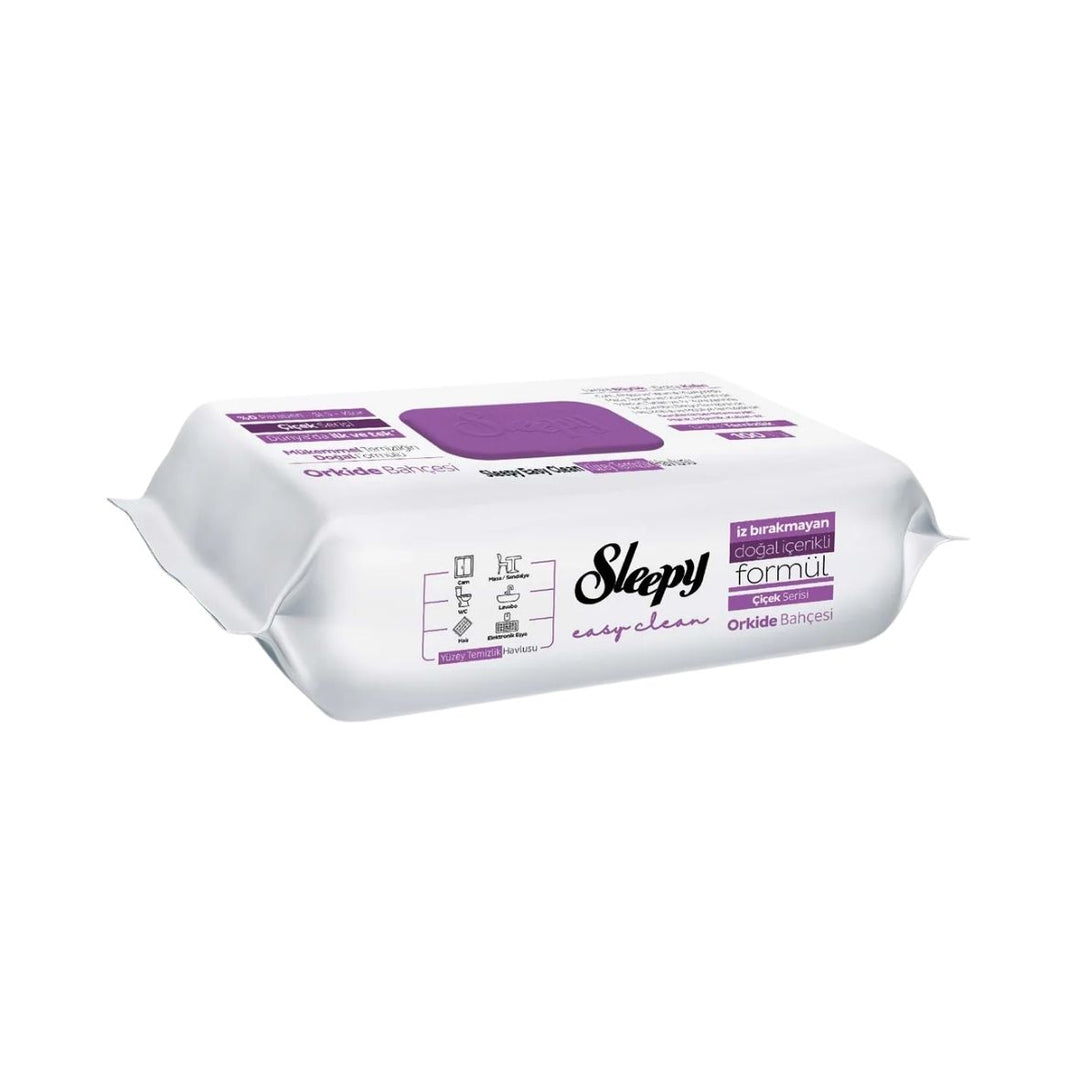 SLEEPY WET WIPES (ORCHIDS) 100 PCS