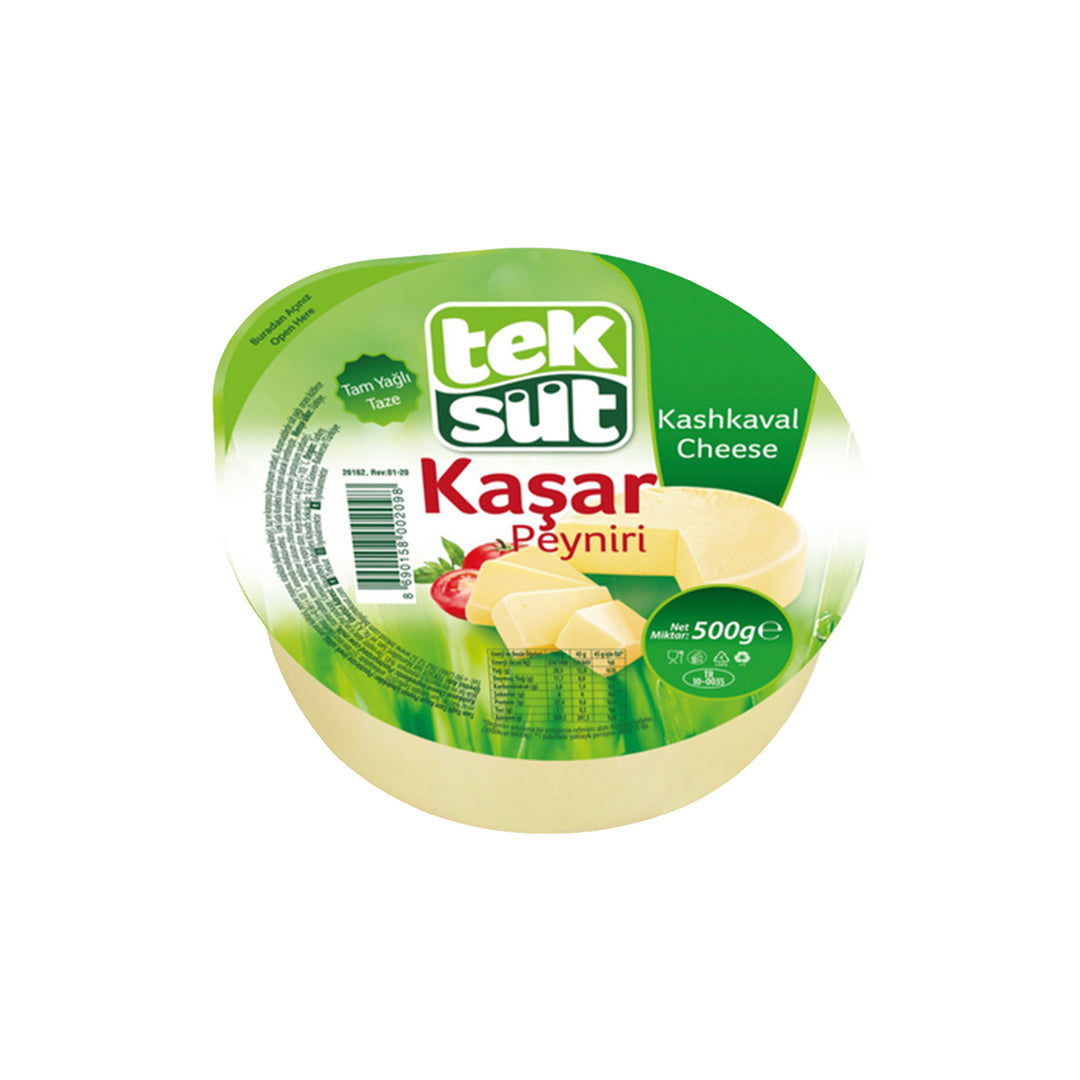 TEKSUT KASKAVAL CHEESE 500GR - Altin Grocery Kashkaval Cheese Teksut