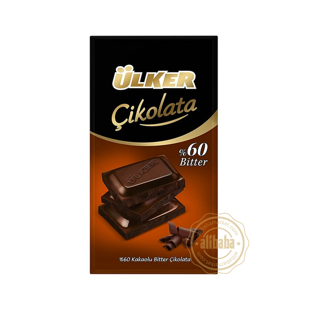 ULKER BITTER CHOCOLATE BARS 80GR