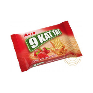 ULKER 9 KAT STRAWBERRY WAFERS 39GR - Altin Grocery Wafer Ulker