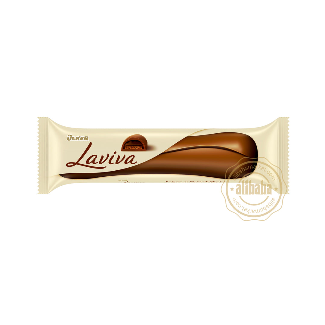 ULKER LAVIVA CHOCOLATE COATED BISCUIT BITTER 35GR