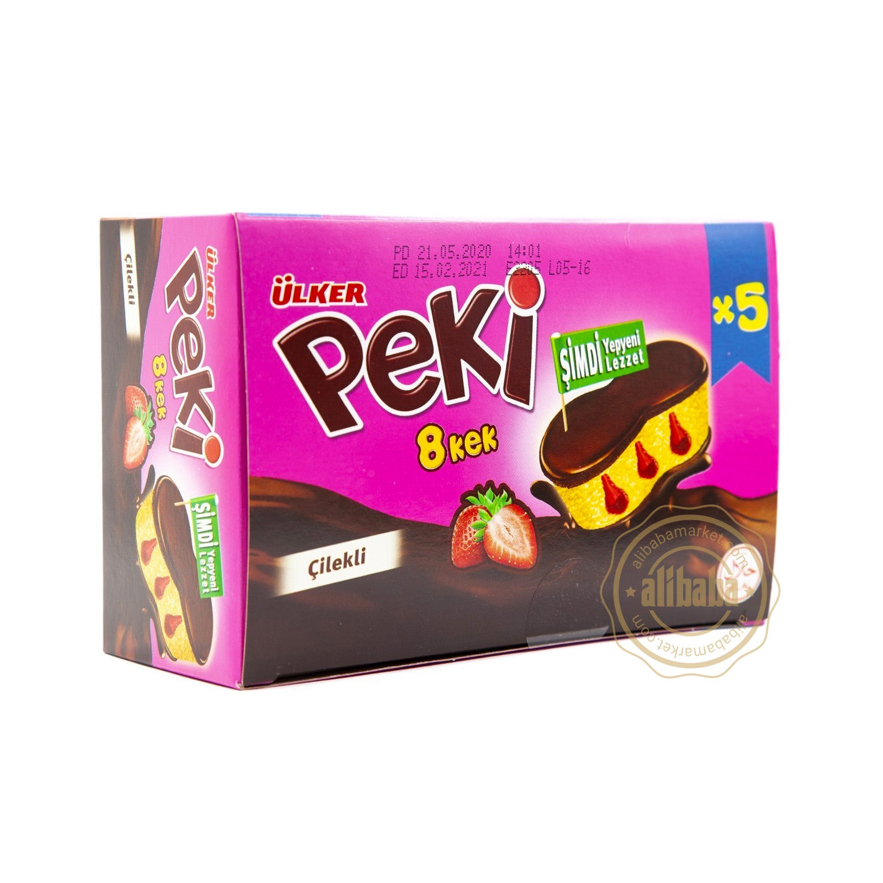 ULKER PEKI 8 KEK CHOCOLATE STRAWBERRY 210GR – Altin Grocery