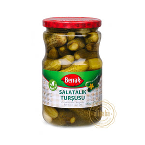 BERRAK GHERKIN PICKLES (SALATALIK TURSUSU) NO:1 720ML GLASS