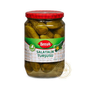 BERRAK GHERKIN PICKLES (SALATALIK TURSUSU) NO:2 720ML GLASS