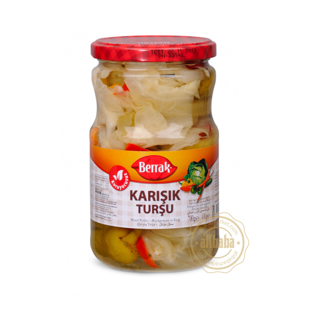 BERRAK MIXED PICKLES 720ML GLASS