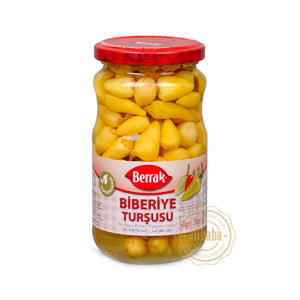 BERRAK HOT PEPPER PICKLES (BIBERIYE) 370ML GLASS