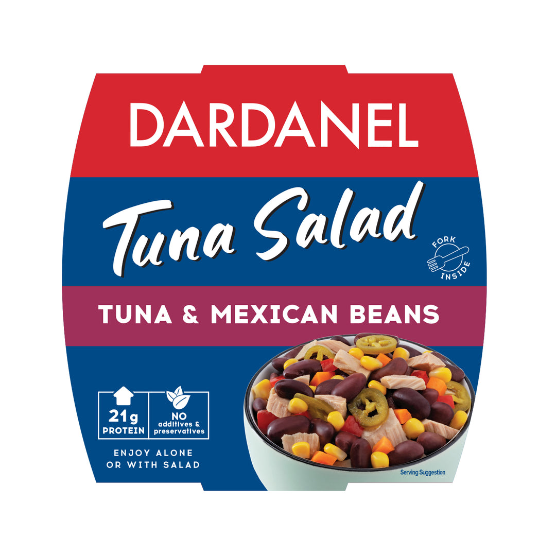 DARDANEL TUNA SALAD TUNA & MEXICAN BEANS 160G - Altin Grocery Ready Meal Dardanel