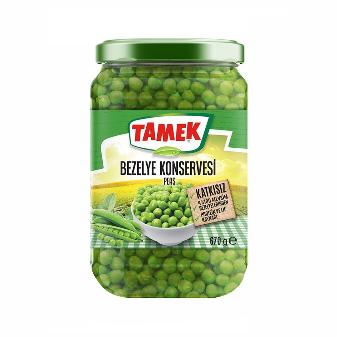TAMEK GREEN PEAS 720ML GLASS - Altin Grocery Canned Food Tamek