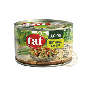 TAT GREEN BEANS IN OLIVE OIL CAN 380G - Altin Grocery Ready Meal Tat
