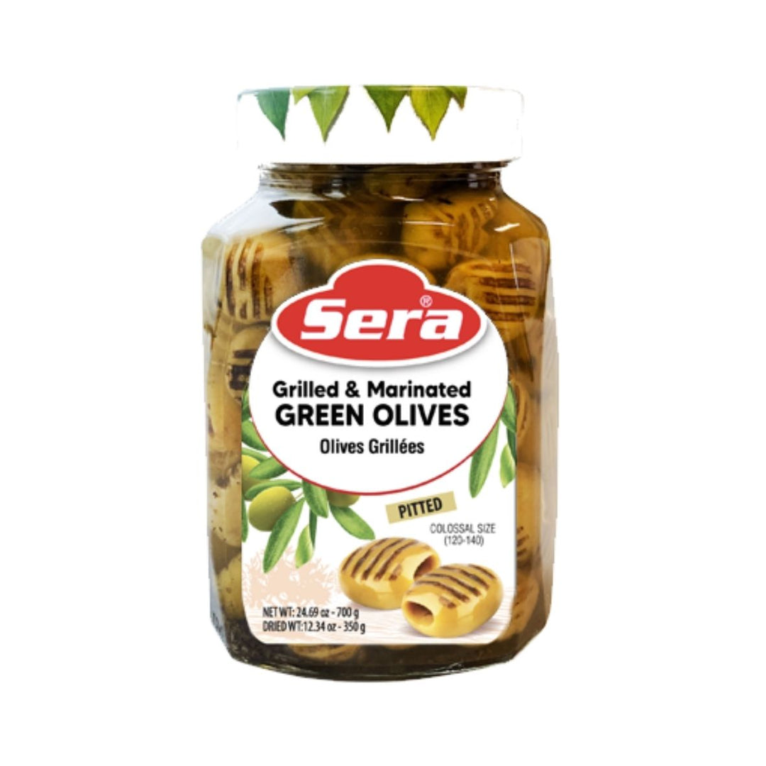 SERA GRILLED MARINATED GREEN OLIVE 650GR