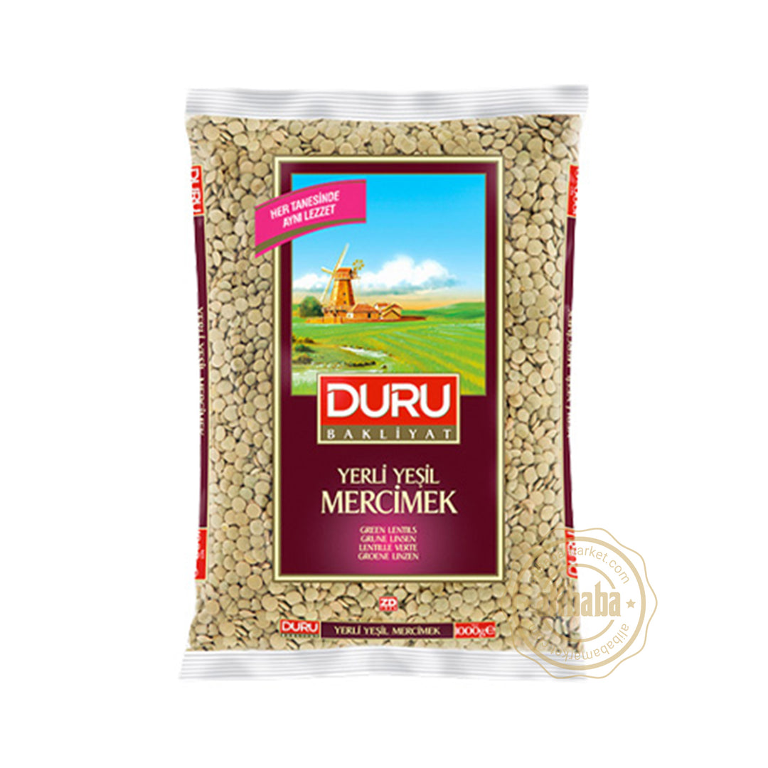 DURU GREEN LENTIL 1KG - Altin Grocery Lentil Duru