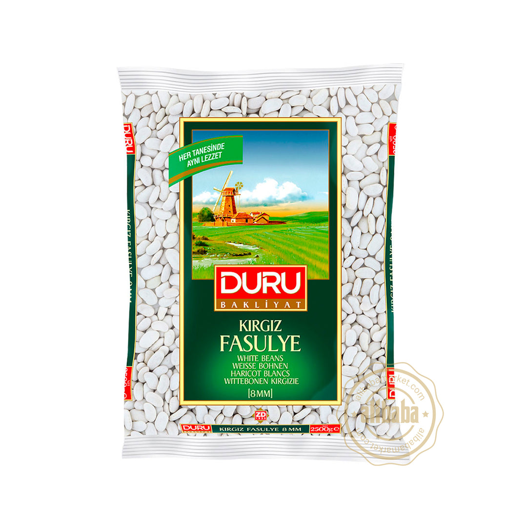 DURU WHITE BEANS KIRGIZ (FASULYE) 2.5KG - Altin Grocery Bean Duru