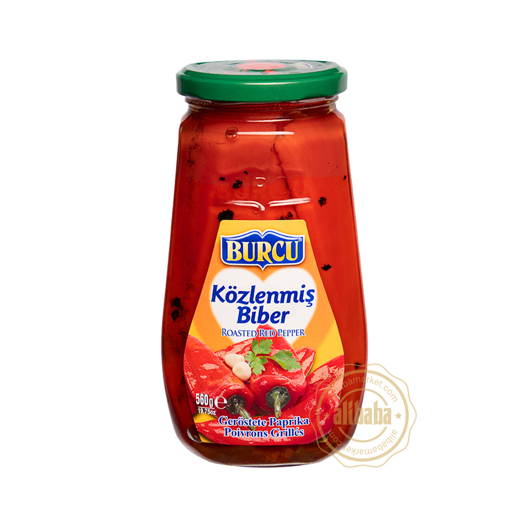 BURCU ROASTED PEPPER (KOZLENMIS BIBER) 560GR - Altin Grocery Ready Meal Burcu