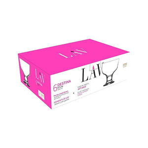 LAV ICE CREAM CUP DES55F 6 PCS - Altin Grocery Glassware Lav