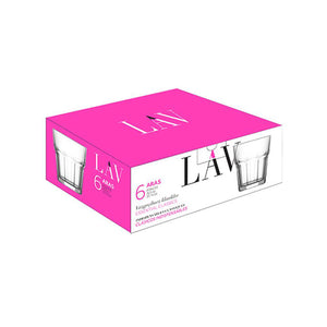 LAV WHISKY GLASS ARA233F 6 PCS