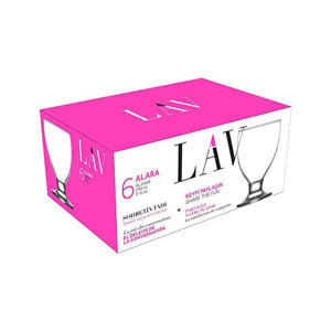 LAV SOFT DRINK GLASS 290 CC 6 PCS SET - Altin Grocery Glassware Lav