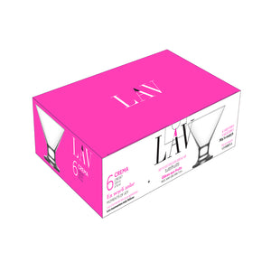 LAV ICE CREAM CUP CREMA CRE367F 6 PCS - Altin Grocery Glassware Lav