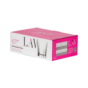LAV SOFT DRINK GLASS 280CC 6PCS TRU338F