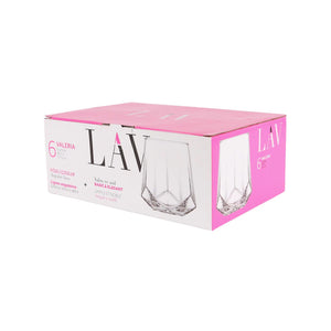 LAV WHISKY GLASS VLR354 6 PCS - Altin Grocery Glassware Lav