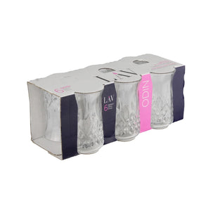 LAV TEA GLASS 6PCS ODN327E - Altin Grocery Glassware Lav