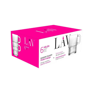 LAV MUG 270CC 6PCS HLN427F