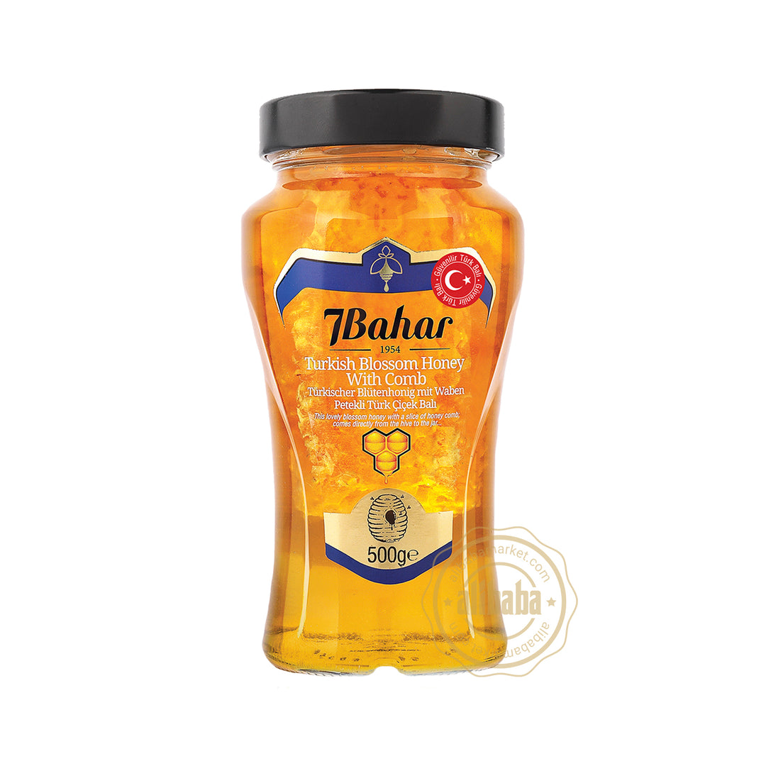 7 BAHAR BLOSSOM HONEY W/COMB 500GR