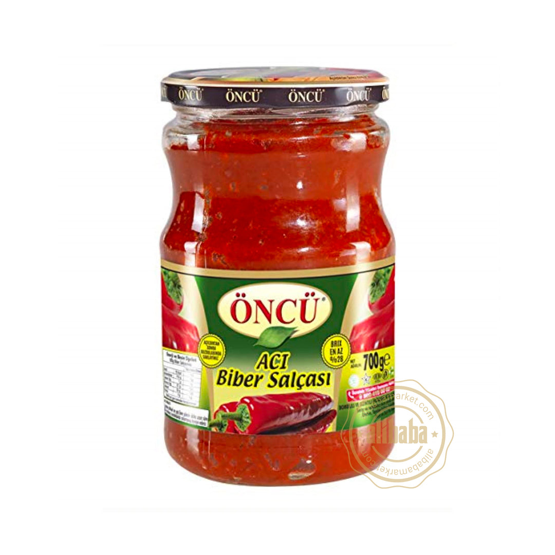 ONCU PEPPER PASTE HOT 700 GR - Altin Grocery Paste Oncu