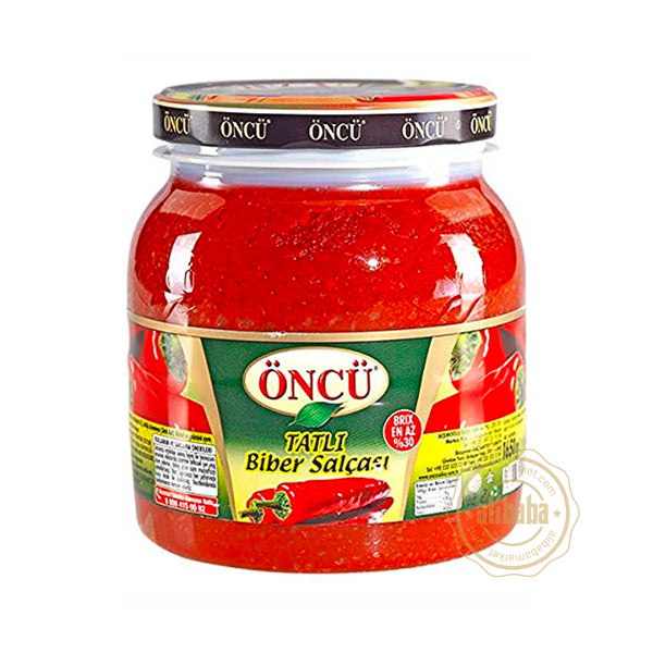 Oncu Mild Pepper Paste 1650gr – Turkish Biber Salcasi for Cooking ...
