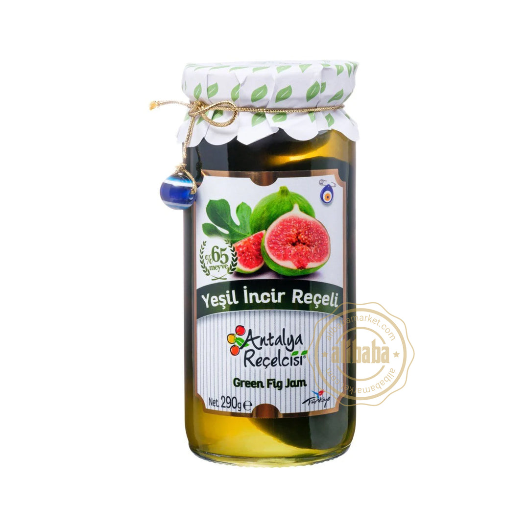 ANTALYA RECELCISI GREEN FIG JAM 290GR %65 FRUIT