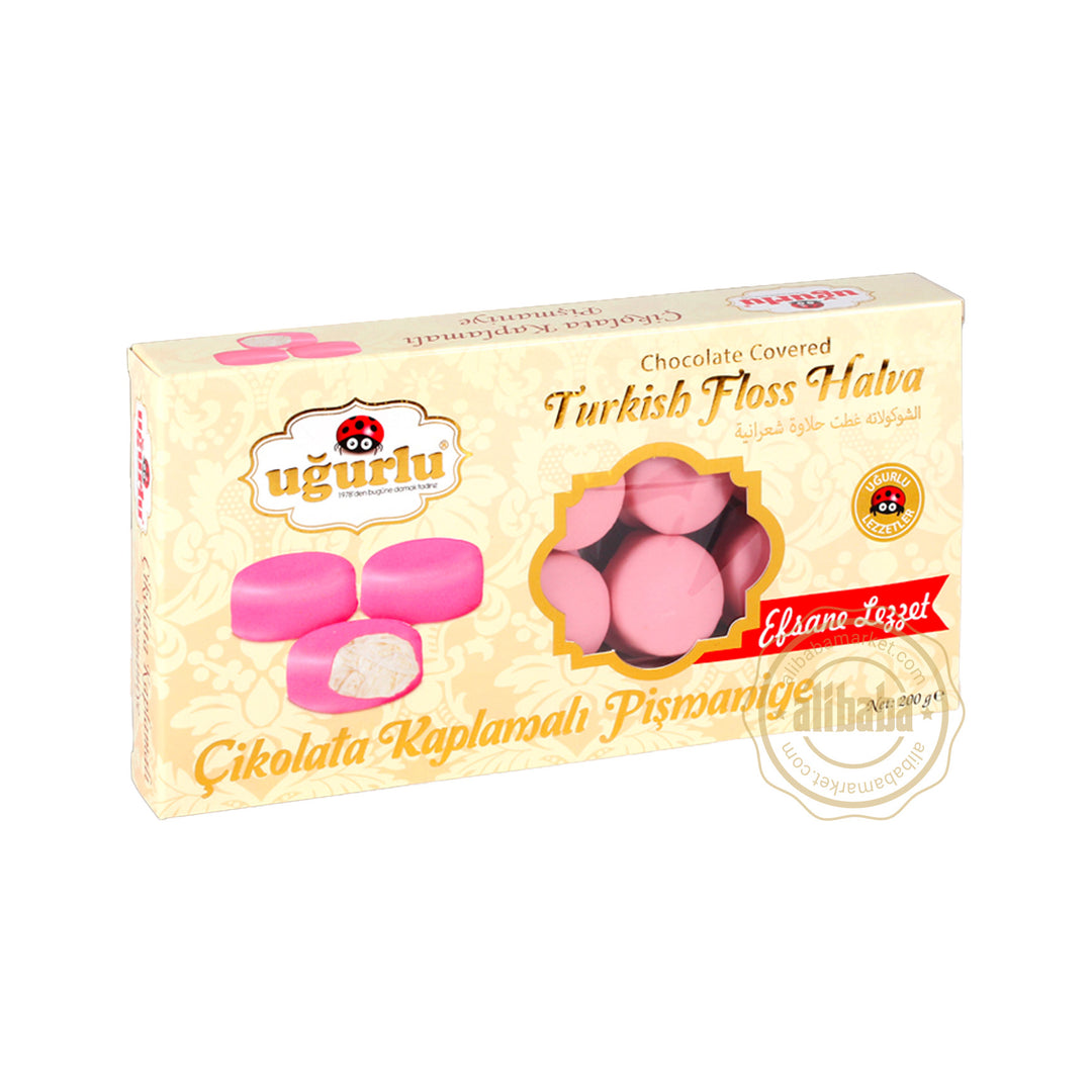 UGURLU COTTON CANDY COVERED W RASBERRY CHOCOLATE 200GR (KOD 112)