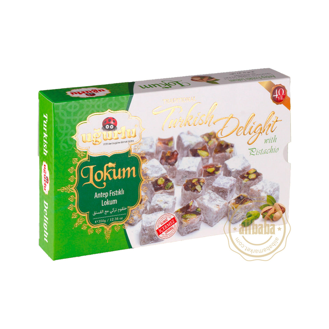 UGURLU TURKISH DELIGHT W PISTACHIO 350GR (KOD 355)
