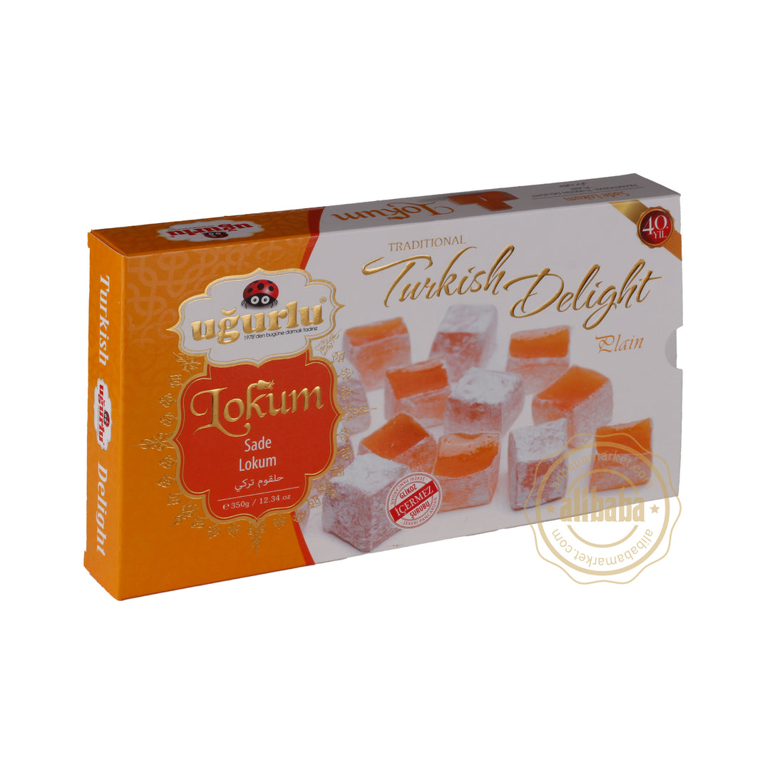 UGURLU TURKISH DELIGHT PLAIN FLAVOR 350GR (KOD 370) - Altin Grocery Turkish Delight Ugurlu