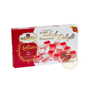 UGURLU TURKISH DELIGHT POMEGRANATE FLAVOR 350GR (KOD 371) - Altin Grocery Turkish Delight Ugurlu