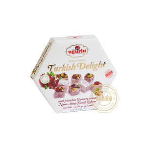 UGURLU TURKISH DELIGHT W PISTACHIO AND POMEGRANATE 250GR (KOD 491)