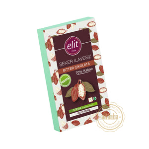 ELIT NO ADDED SUGAR DARK CHOCOLATE 60GR