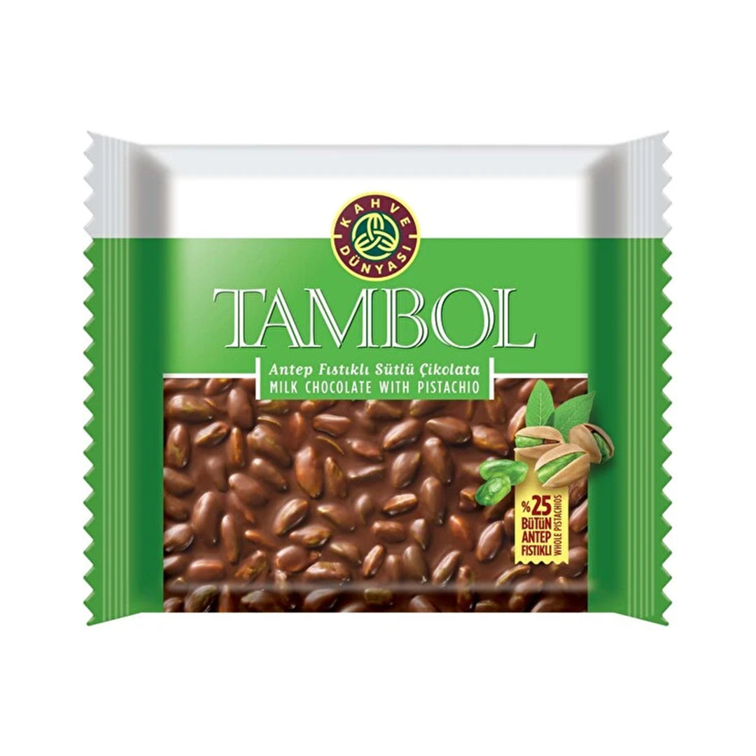 KAHVE DUNYASI TAMBOL PISTACHIO 77G - Altin Grocery Chocolate Kahve Dunyasi