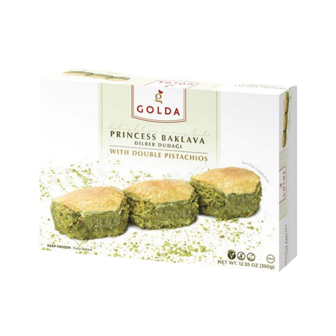 GOLDA PRINCESS - DILBER BAKLAVA W/ PISTACHIOS 350GR - Altin Grocery Baklava Golda