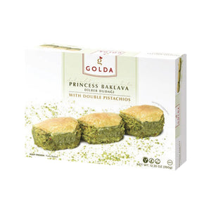 GOLDA PRINCESS - DILBER BAKLAVA W/ PISTACHIOS 350GR - Altin Grocery Baklava Golda