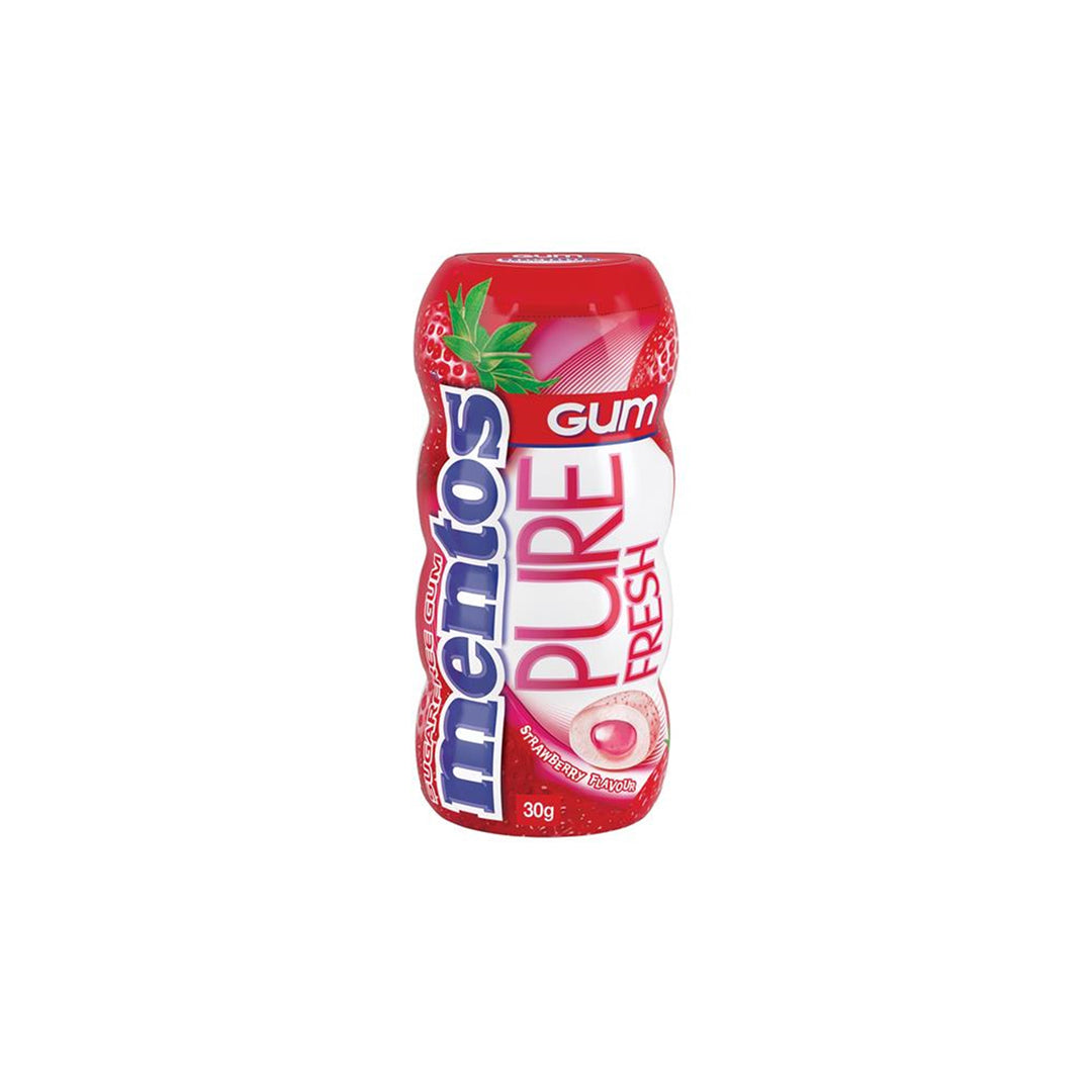 MENTOS PURE STRAWBERRY GUM 30G - Altin Grocery Gum Mentos